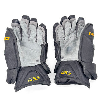 Gants de hockey CCM HGJSPP Pro Stock d'occasion (noir/or/marron) n° 2